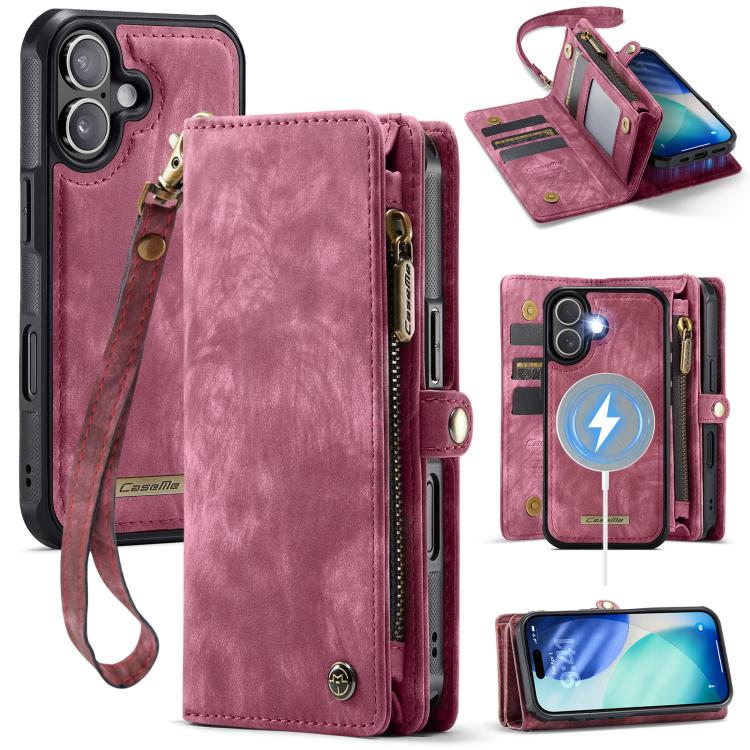 CaseMe 008 Detachable Multifunctional Leather Phone Case, For iPhone 17e / 16e, For iPhone 17 Pro Max, For iPhone 17 Pro, For iPhone 17