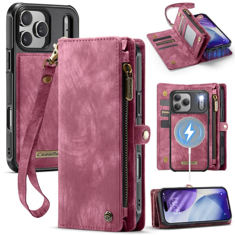 CaseMe 008 Detachable Multifunctional Leather Phone Case, For iPhone 17e / 16e, For iPhone 17 Pro Max, For iPhone 17 Pro, For iPhone 17