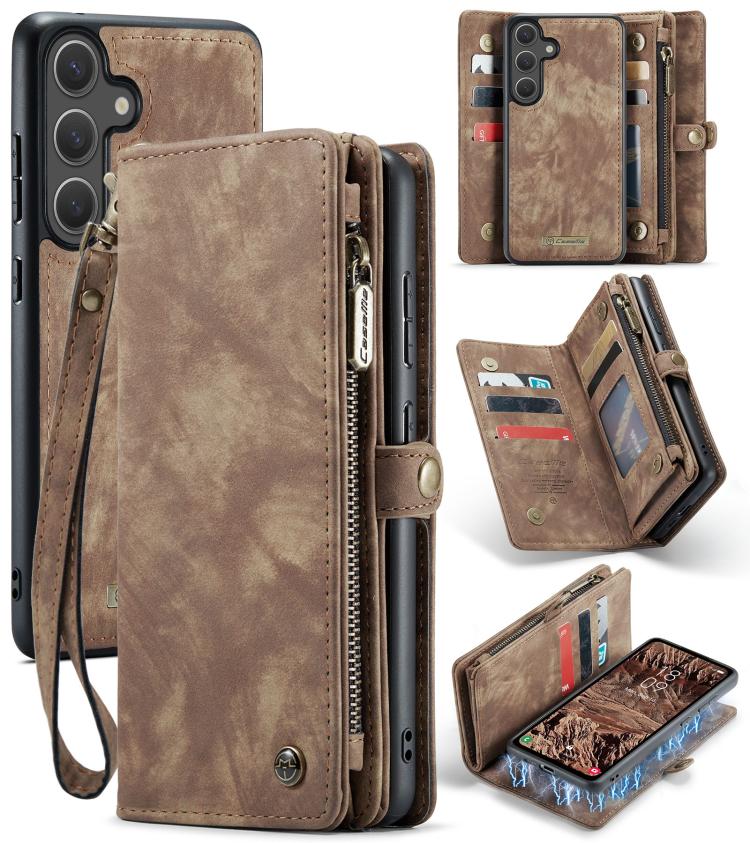 CaseMe 008 Detachable Multifunctional Leather Phone Case, For Samsung Galaxy A36 5G, For Samsung Galaxy S25 5G, For Samsung Galaxy S25+ 5G, For Samsung Galaxy S25 Ultra 5G
