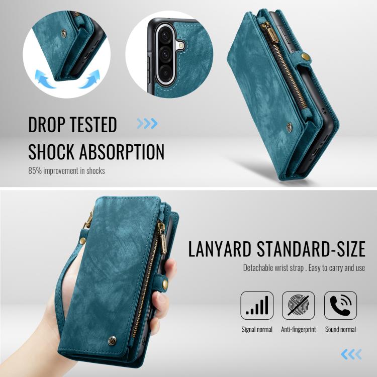 CaseMe 008 Detachable Multifunctional Leather Phone Case, For Samsung Galaxy A36 5G, For Samsung Galaxy S25 5G, For Samsung Galaxy S25+ 5G, For Samsung Galaxy S25 Ultra 5G