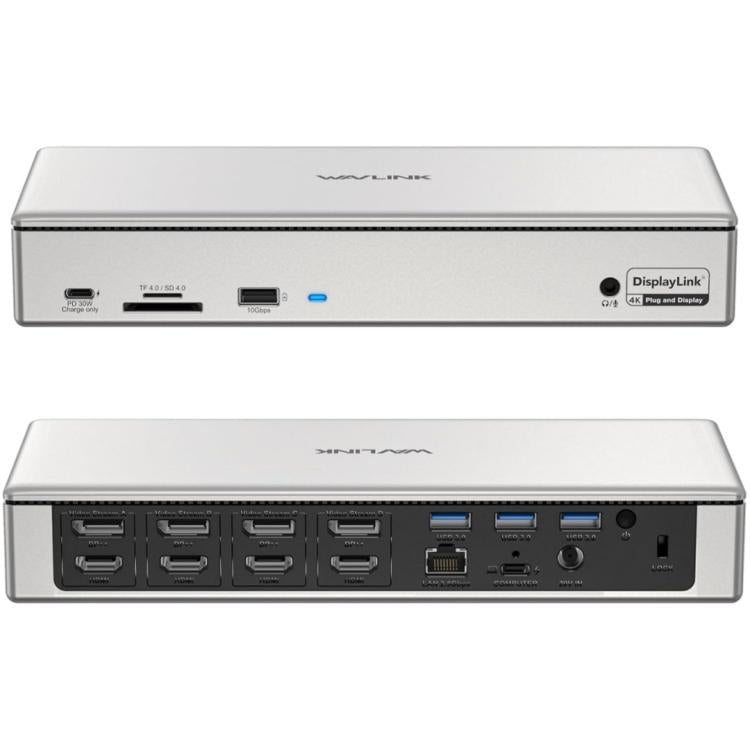WAVLINK UG69PD12 DisplayLink Docking Station Quad  Monitors For Laptops M1 / M2 / Mac & Windows, US Plug, UK Plug, EU Plug, AU Plug