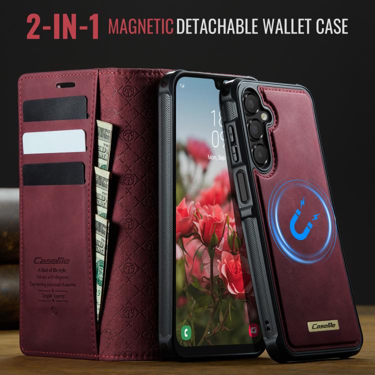 CaseMe C49 Magnetic RFID Blocking Detachable Wallet Leather Phone Case, For Samsung Galaxy A16 5G, For Samsung Galaxy S24 FE 5G, For Samsung Galaxy S24 Ultra 5G, For Samsung Galaxy A15