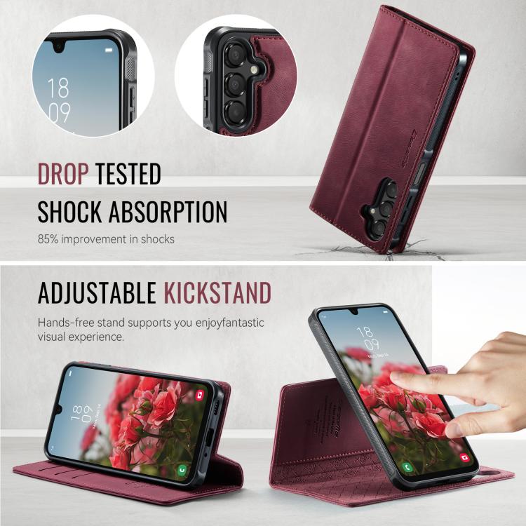 CaseMe C49 Magnetic RFID Blocking Detachable Wallet Leather Phone Case, For Samsung Galaxy A16 5G, For Samsung Galaxy S24 FE 5G, For Samsung Galaxy S24 Ultra 5G, For Samsung Galaxy A15