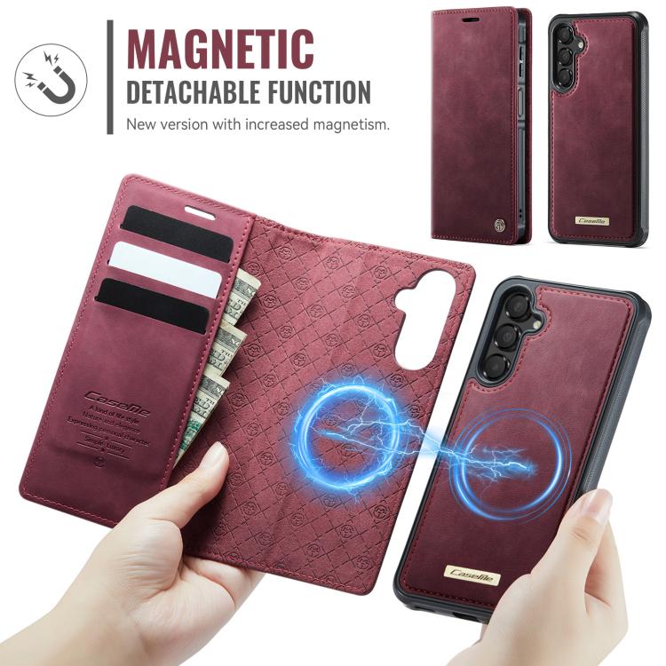 CaseMe C49 Magnetic RFID Blocking Detachable Wallet Leather Phone Case, For Samsung Galaxy A16 5G, For Samsung Galaxy S24 FE 5G, For Samsung Galaxy S24 Ultra 5G, For Samsung Galaxy A15