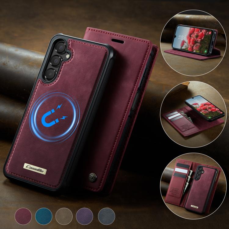 CaseMe C49 Magnetic RFID Blocking Detachable Wallet Leather Phone Case, For Samsung Galaxy A16 5G, For Samsung Galaxy S24 FE 5G, For Samsung Galaxy S24 Ultra 5G, For Samsung Galaxy A15