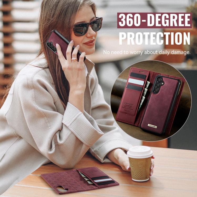 CaseMe C49 Magnetic RFID Blocking Detachable Wallet Leather Phone Case, For Samsung Galaxy A16 5G, For Samsung Galaxy S24 FE 5G, For Samsung Galaxy S24 Ultra 5G, For Samsung Galaxy A15