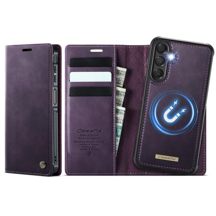 CaseMe C49 Magnetic RFID Blocking Detachable Wallet Leather Phone Case, For Samsung Galaxy A16 5G, For Samsung Galaxy S24 FE 5G, For Samsung Galaxy S24 Ultra 5G, For Samsung Galaxy A15