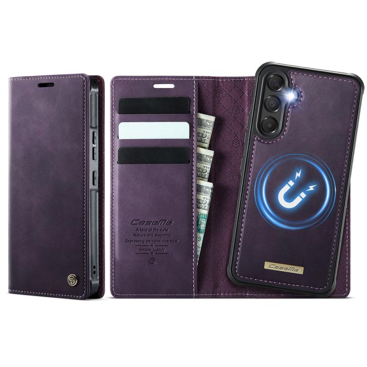 CaseMe C49 Magnetic RFID Blocking Detachable Wallet Leather Phone Case, For Samsung Galaxy S23 FE 5G, For Samsung Galaxy A54 5G, For Samsung Galaxy S23 Ultra 5G, For Samsung Galaxy S23+ 5G