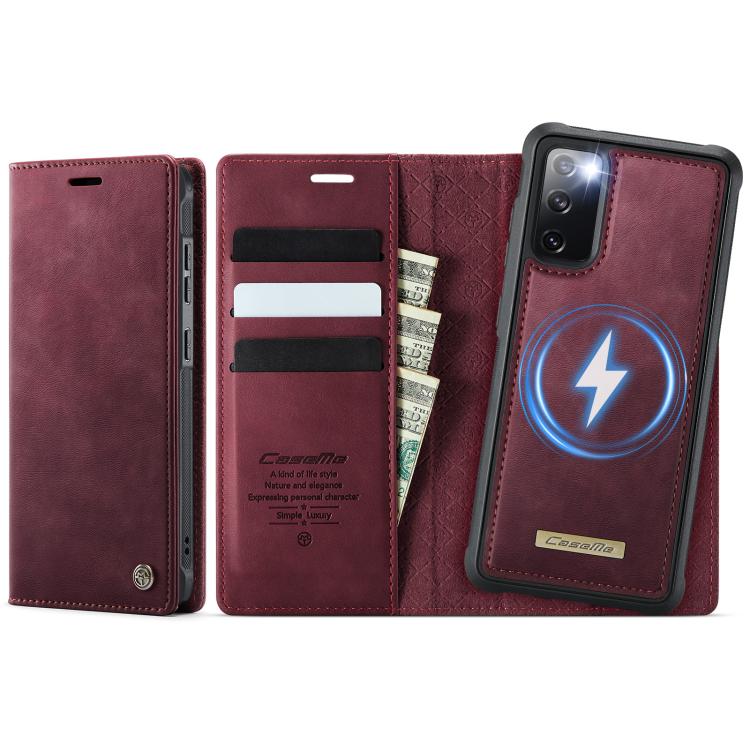 CaseMe C49 Magnetic RFID Blocking Detachable Wallet Leather Phone Case, For Samsung Galaxy S23 5G, For Samsung Galaxy S20 FE, For Samsung Galaxy A53 5G, For Samsung Galaxy S22 Ultra 5G