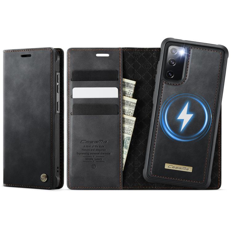 CaseMe C49 Magnetic RFID Blocking Detachable Wallet Leather Phone Case, For Samsung Galaxy S23 5G, For Samsung Galaxy S20 FE, For Samsung Galaxy A53 5G, For Samsung Galaxy S22 Ultra 5G