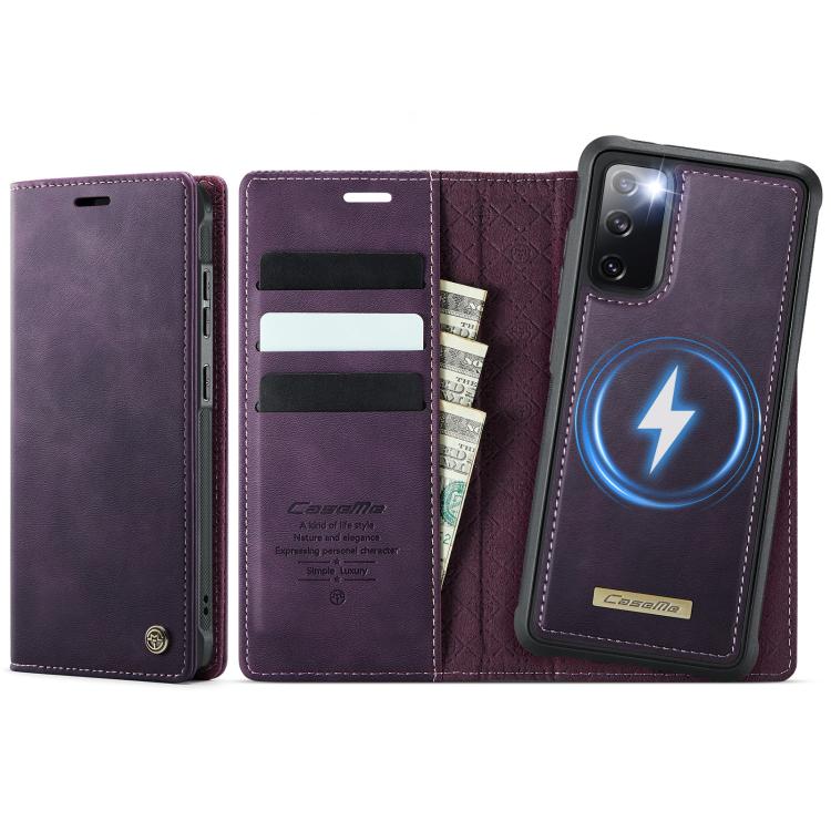 CaseMe C49 Magnetic RFID Blocking Detachable Wallet Leather Phone Case, For Samsung Galaxy S23 5G, For Samsung Galaxy S20 FE, For Samsung Galaxy A53 5G, For Samsung Galaxy S22 Ultra 5G