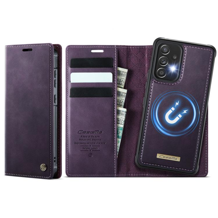 CaseMe C49 Magnetic RFID Blocking Detachable Wallet Leather Phone Case, For Samsung Galaxy S23 5G, For Samsung Galaxy S20 FE, For Samsung Galaxy A53 5G, For Samsung Galaxy S22 Ultra 5G