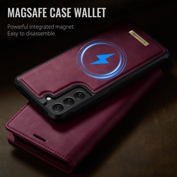 CaseMe C49 Magnetic RFID Blocking Detachable Wallet Leather Phone Case, For Samsung Galaxy S22+ 5G, For Samsung Galaxy S22 5G, For Samsung Galaxy S21 FE 5G, For Samsung Galaxy S21 5G
