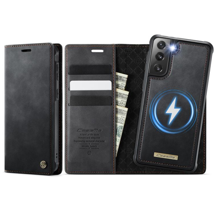 CaseMe C49 Magnetic RFID Blocking Detachable Wallet Leather Phone Case, For Samsung Galaxy S22+ 5G, For Samsung Galaxy S22 5G, For Samsung Galaxy S21 FE 5G, For Samsung Galaxy S21 5G