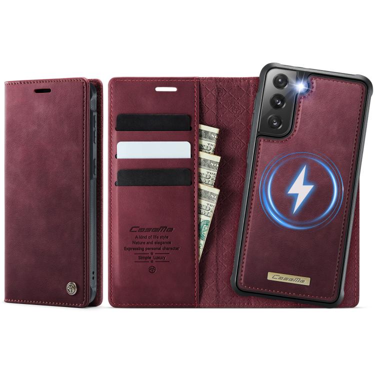 CaseMe C49 Magnetic RFID Blocking Detachable Wallet Leather Phone Case, For Samsung Galaxy S21+ 5G, For Samsung Galaxy S21 Ultra 5G, For Samsung Galaxy S20 Ultra, For Samsung Galaxy S20