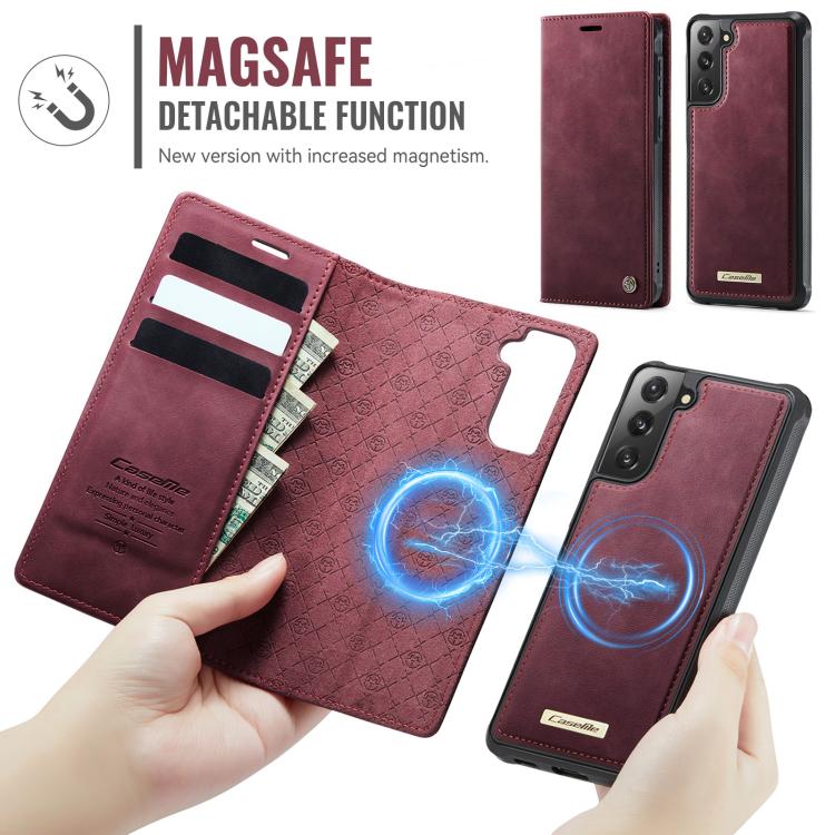 CaseMe C49 Magnetic RFID Blocking Detachable Wallet Leather Phone Case, For Samsung Galaxy S21+ 5G, For Samsung Galaxy S21 Ultra 5G, For Samsung Galaxy S20 Ultra, For Samsung Galaxy S20