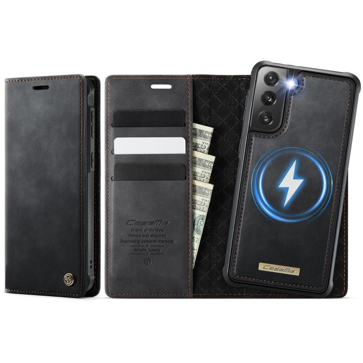 CaseMe C49 Magnetic RFID Blocking Detachable Wallet Leather Phone Case, For Samsung Galaxy S21+ 5G, For Samsung Galaxy S21 Ultra 5G, For Samsung Galaxy S20 Ultra, For Samsung Galaxy S20