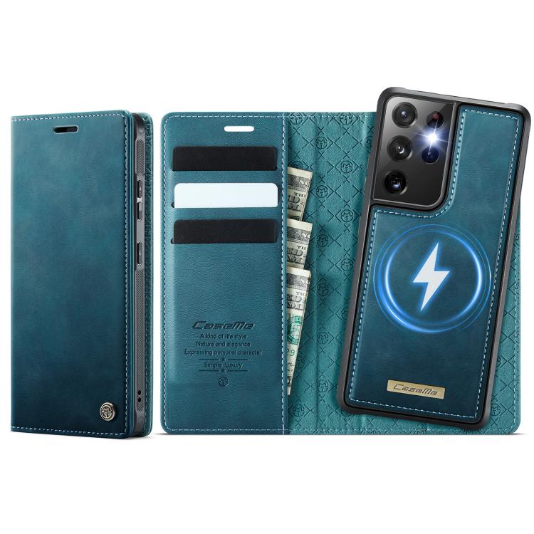 CaseMe C49 Magnetic RFID Blocking Detachable Wallet Leather Phone Case, For Samsung Galaxy S21+ 5G, For Samsung Galaxy S21 Ultra 5G, For Samsung Galaxy S20 Ultra, For Samsung Galaxy S20