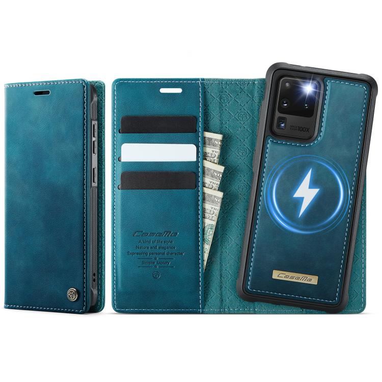 CaseMe C49 Magnetic RFID Blocking Detachable Wallet Leather Phone Case, For Samsung Galaxy S21+ 5G, For Samsung Galaxy S21 Ultra 5G, For Samsung Galaxy S20 Ultra, For Samsung Galaxy S20