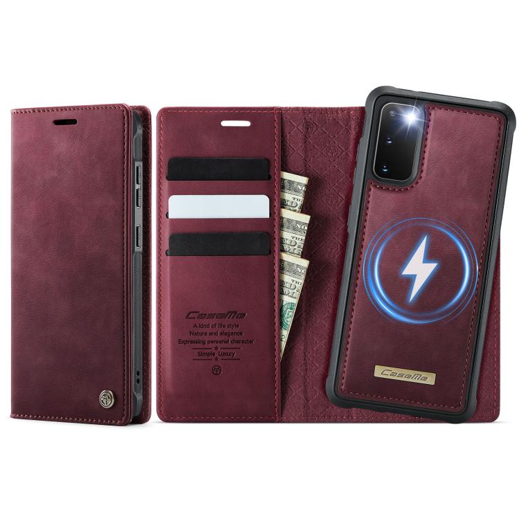 CaseMe C49 Magnetic RFID Blocking Detachable Wallet Leather Phone Case, For Samsung Galaxy S21+ 5G, For Samsung Galaxy S21 Ultra 5G, For Samsung Galaxy S20 Ultra, For Samsung Galaxy S20
