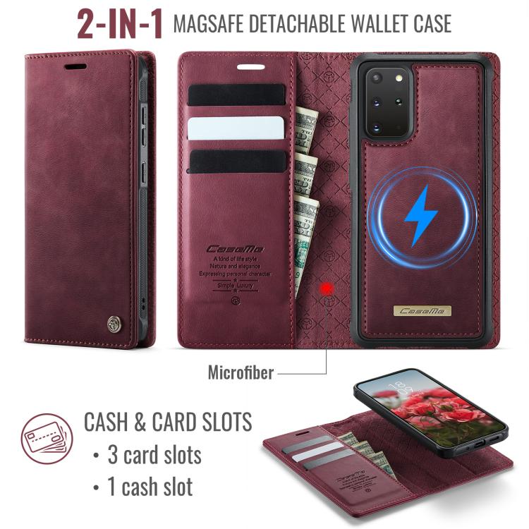 CaseMe C49 Magnetic RFID Blocking Detachable Wallet Leather Phone Case, For Samsung Galaxy S20+, For Samsung Galaxy A17, For Samsung Galaxy S24 / S25, For Samsung Galaxy S24+ / S25+