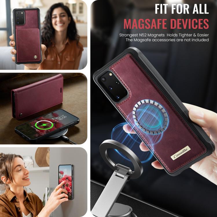 CaseMe C49 Magnetic RFID Blocking Detachable Wallet Leather Phone Case, For Samsung Galaxy S20+, For Samsung Galaxy A17, For Samsung Galaxy S24 / S25, For Samsung Galaxy S24+ / S25+