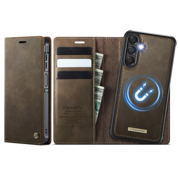CaseMe C49 Magnetic RFID Blocking Detachable Wallet Leather Phone Case, For Samsung Galaxy A14 5G / M44, For Samsung Galaxy A55 / A35 5G, For Samsung Galaxy A13 / A04s, For Samsung Galaxy A52 / A52s