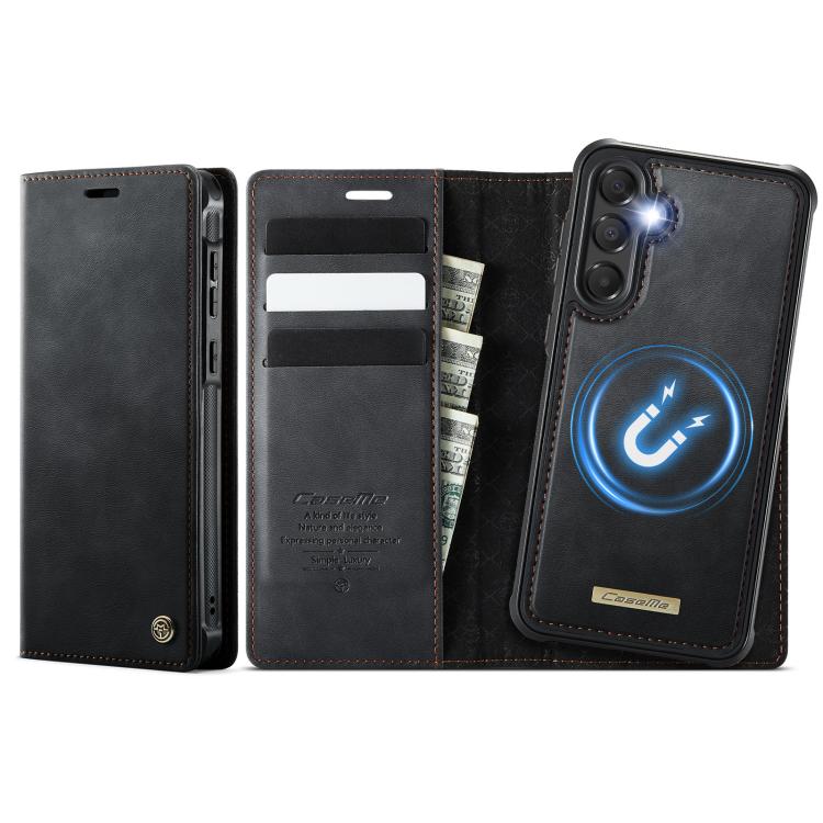 CaseMe C49 Magnetic RFID Blocking Detachable Wallet Leather Phone Case, For Samsung Galaxy A14 5G / M44, For Samsung Galaxy A55 / A35 5G, For Samsung Galaxy A13 / A04s, For Samsung Galaxy A52 / A52s