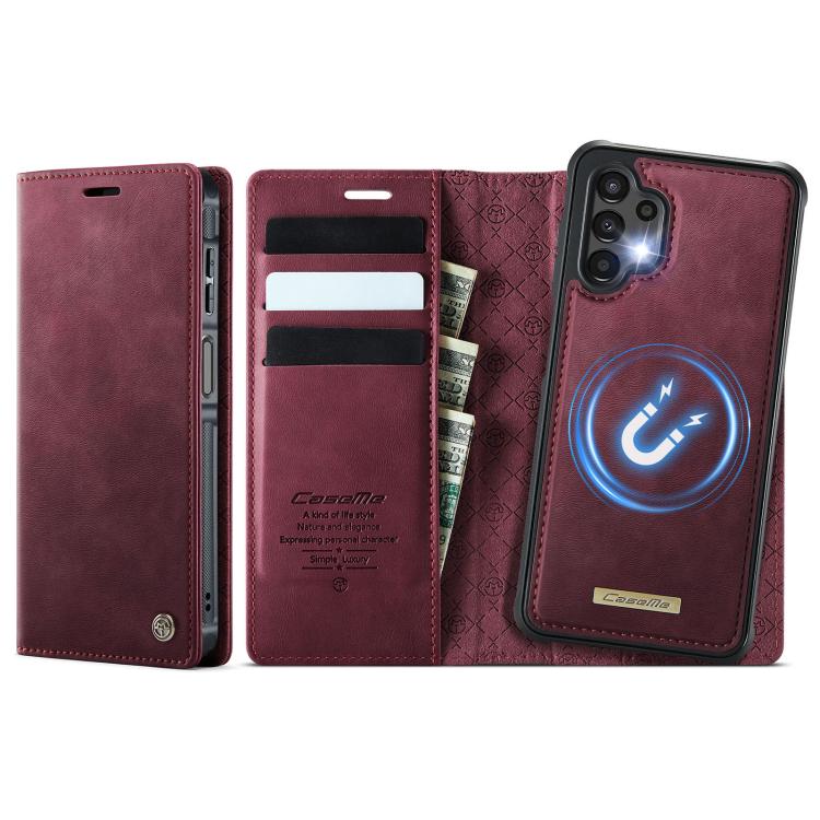 CaseMe C49 Magnetic RFID Blocking Detachable Wallet Leather Phone Case, For Samsung Galaxy A14 5G / M44, For Samsung Galaxy A55 / A35 5G, For Samsung Galaxy A13 / A04s, For Samsung Galaxy A52 / A52s