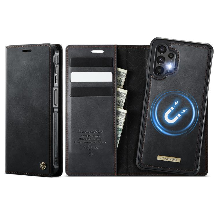 CaseMe C49 Magnetic RFID Blocking Detachable Wallet Leather Phone Case, For Samsung Galaxy A14 5G / M44, For Samsung Galaxy A55 / A35 5G, For Samsung Galaxy A13 / A04s, For Samsung Galaxy A52 / A52s