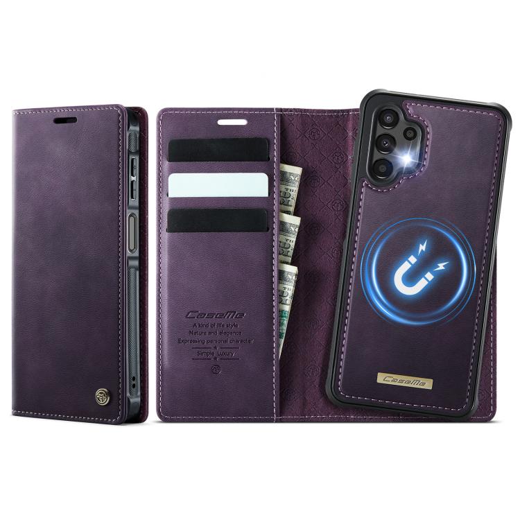 CaseMe C49 Magnetic RFID Blocking Detachable Wallet Leather Phone Case, For Samsung Galaxy A14 5G / M44, For Samsung Galaxy A55 / A35 5G, For Samsung Galaxy A13 / A04s, For Samsung Galaxy A52 / A52s