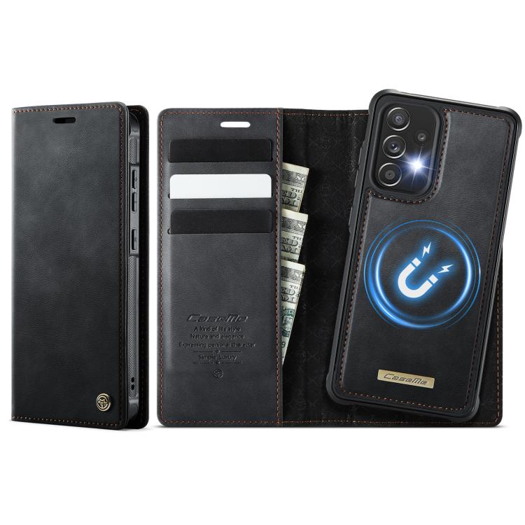 CaseMe C49 Magnetic RFID Blocking Detachable Wallet Leather Phone Case, For Samsung Galaxy A14 5G / M44, For Samsung Galaxy A55 / A35 5G, For Samsung Galaxy A13 / A04s, For Samsung Galaxy A52 / A52s