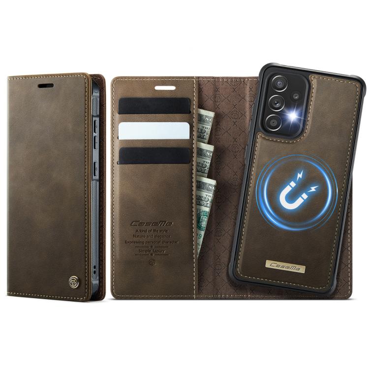 CaseMe C49 Magnetic RFID Blocking Detachable Wallet Leather Phone Case, For Samsung Galaxy A14 5G / M44, For Samsung Galaxy A55 / A35 5G, For Samsung Galaxy A13 / A04s, For Samsung Galaxy A52 / A52s