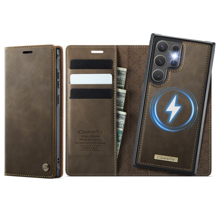CaseMe C49 Magnetic RFID Blocking Detachable Wallet Leather Phone Case, For Samsung Galaxy S23 5G, For Samsung Galaxy S20 FE, For Samsung Galaxy A53 5G, For Samsung Galaxy S22 Ultra 5G