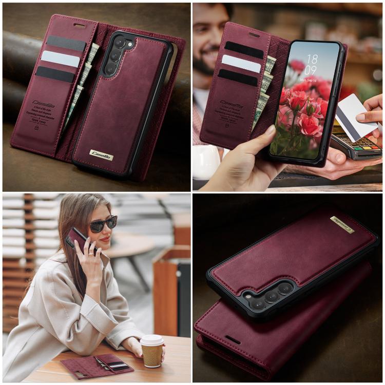 CaseMe C49 Magnetic RFID Blocking Detachable Wallet Leather Phone Case, For Samsung Galaxy S23 5G, For Samsung Galaxy S20 FE, For Samsung Galaxy A53 5G, For Samsung Galaxy S22 Ultra 5G