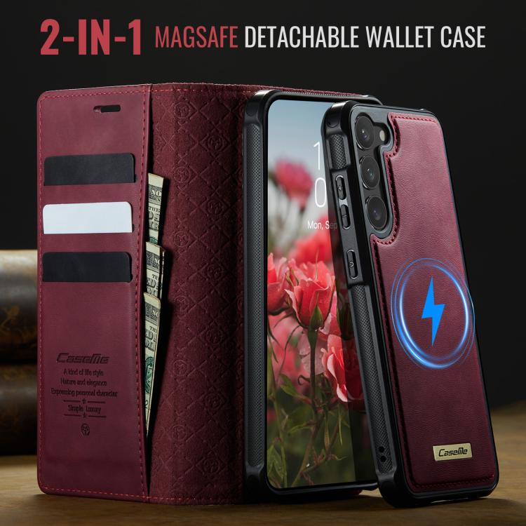CaseMe C49 Magnetic RFID Blocking Detachable Wallet Leather Phone Case, For Samsung Galaxy S23 5G, For Samsung Galaxy S20 FE, For Samsung Galaxy A53 5G, For Samsung Galaxy S22 Ultra 5G