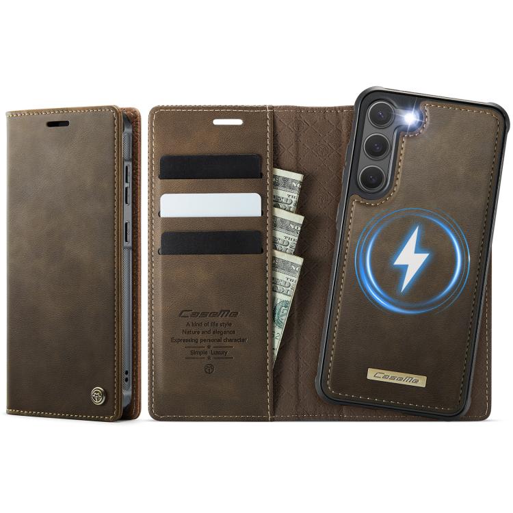 CaseMe C49 Magnetic RFID Blocking Detachable Wallet Leather Phone Case, For Samsung Galaxy S23 5G, For Samsung Galaxy S20 FE, For Samsung Galaxy A53 5G, For Samsung Galaxy S22 Ultra 5G