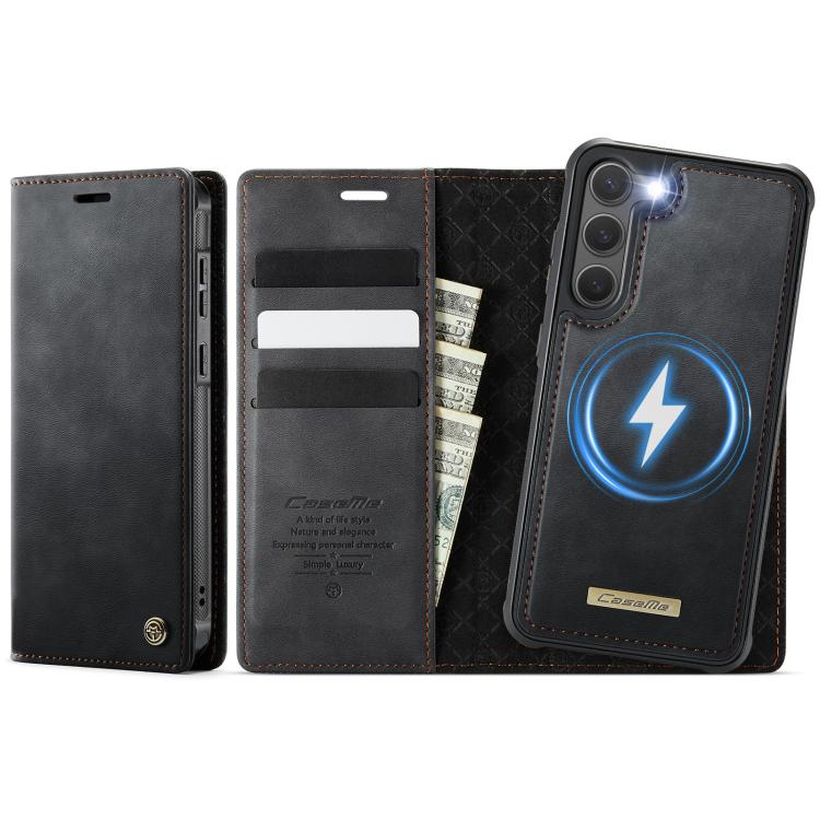 CaseMe C49 Magnetic RFID Blocking Detachable Wallet Leather Phone Case, For Samsung Galaxy S23 FE 5G, For Samsung Galaxy A54 5G, For Samsung Galaxy S23 Ultra 5G, For Samsung Galaxy S23+ 5G