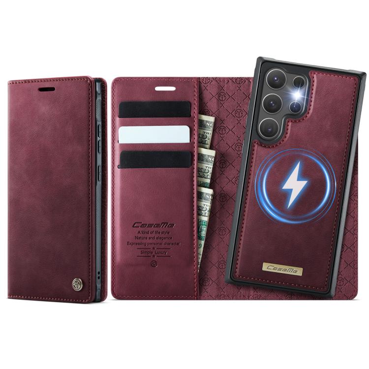 CaseMe C49 Magnetic RFID Blocking Detachable Wallet Leather Phone Case, For Samsung Galaxy S23 FE 5G, For Samsung Galaxy A54 5G, For Samsung Galaxy S23 Ultra 5G, For Samsung Galaxy S23+ 5G