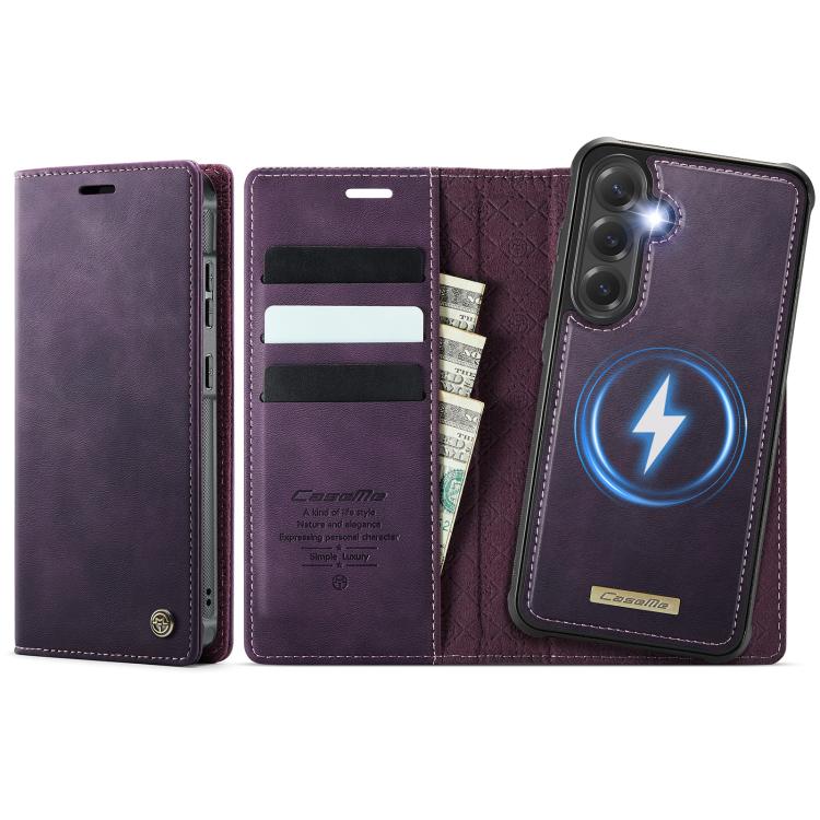 CaseMe C49 Magnetic RFID Blocking Detachable Wallet Leather Phone Case, For Samsung Galaxy S20+, For Samsung Galaxy A17, For Samsung Galaxy S24 / S25, For Samsung Galaxy S24+ / S25+