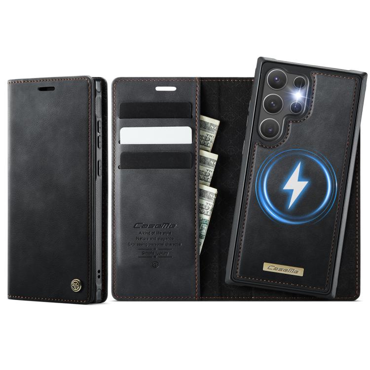 CaseMe C49 Magnetic RFID Blocking Detachable Wallet Leather Phone Case, For Samsung Galaxy S25 FE 5G, For Samsung Galaxy S25 Edge 5G, For Samsung Galaxy A56 5G, For Samsung Galaxy S25 Ultra 5G