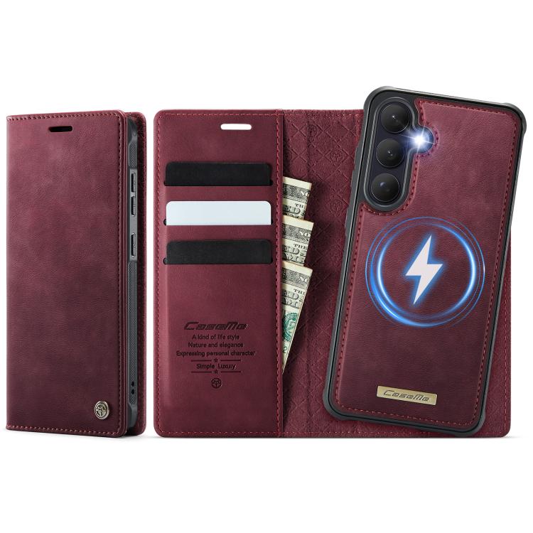 CaseMe C49 Magnetic RFID Blocking Detachable Wallet Leather Phone Case, For Samsung Galaxy S26+ 5G, For Samsung Galaxy S26 Ultra 5G, For Samsung Galaxy S26 5G, For Samsung Galaxy A57 5G