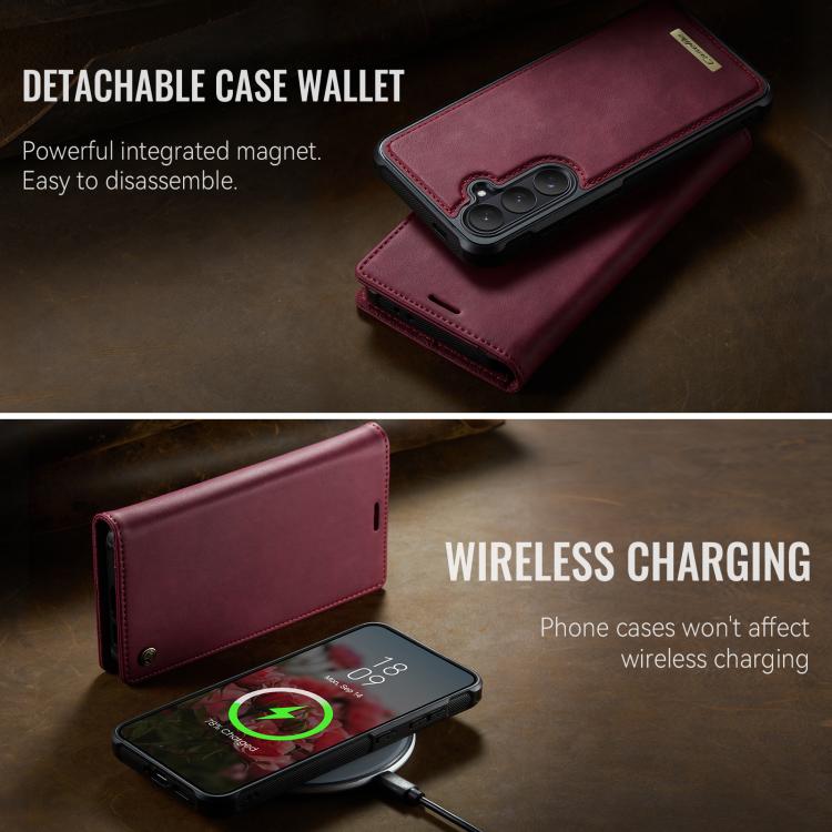 CaseMe C49 Magnetic RFID Blocking Detachable Wallet Leather Phone Case, For Samsung Galaxy S26+ 5G, For Samsung Galaxy S26 Ultra 5G, For Samsung Galaxy S26 5G, For Samsung Galaxy A57 5G