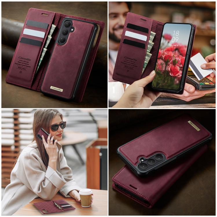 CaseMe C49 Magnetic RFID Blocking Detachable Wallet Leather Phone Case, For Samsung Galaxy S26+ 5G, For Samsung Galaxy S26 Ultra 5G, For Samsung Galaxy S26 5G, For Samsung Galaxy A57 5G