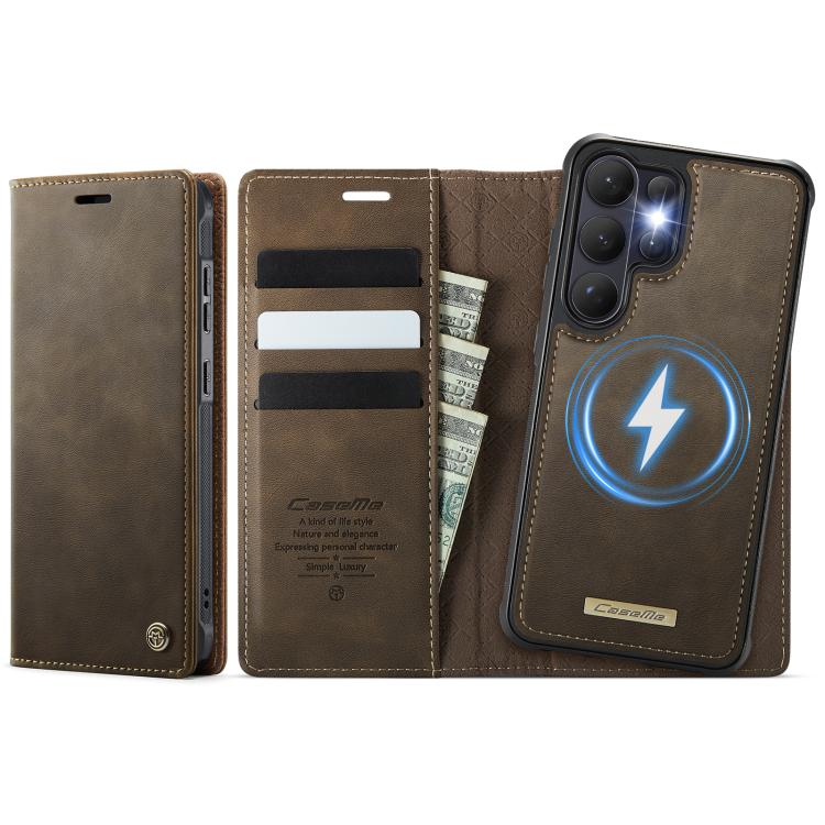 CaseMe C49 Magnetic RFID Blocking Detachable Wallet Leather Phone Case, For Samsung Galaxy S26+ 5G, For Samsung Galaxy S26 Ultra 5G, For Samsung Galaxy S26 5G, For Samsung Galaxy A57 5G