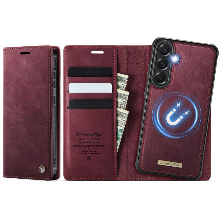 CaseMe C49 Magnetic RFID Blocking Detachable Wallet Leather Phone Case, For Samsung Galaxy S26+ 5G, For Samsung Galaxy S26 Ultra 5G, For Samsung Galaxy S26 5G, For Samsung Galaxy A57 5G