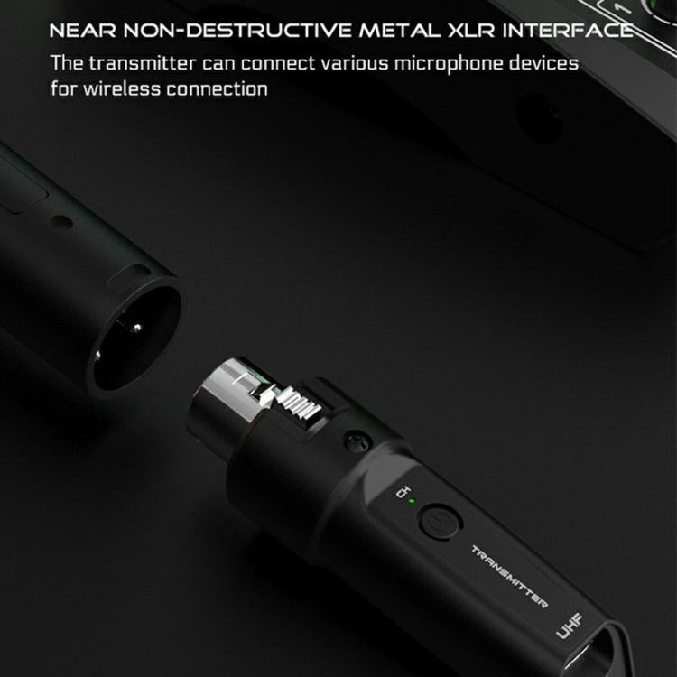 K1 For Handheld Dynamic Mic Wired to Wireless Microphone Converter, 1 Transmitter + 1 Receiver, 1 Transmitter + 1 Receiver