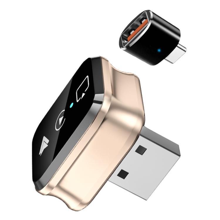 M70 For AirPlay / Miracast 4 in 1 Smart Screen Mirroring Adapter CarPlay / Android Auto Wired to Wireless, M70