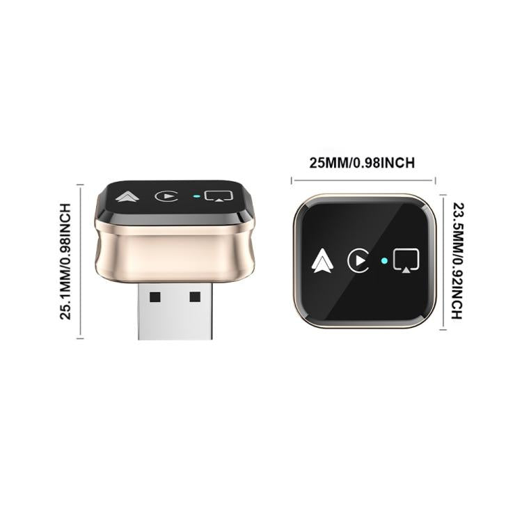 M70 For AirPlay / Miracast 4 in 1 Smart Screen Mirroring Adapter CarPlay / Android Auto Wired to Wireless, M70
