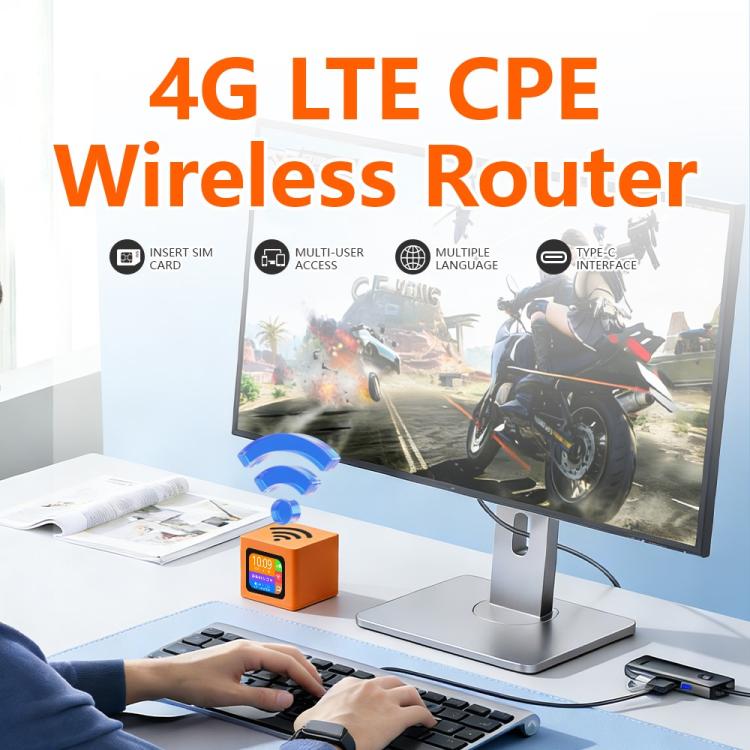 Q51-E SIM Card Slot and RJ45 Port 4G LTE WiFi 6 Router CPE Wireless Modem, EU Plug, UK Plug